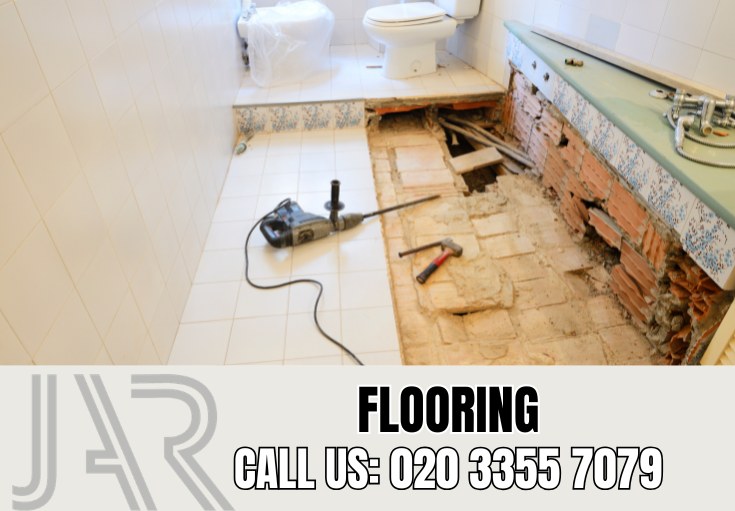 Bathroom Flooring Installation by Wimbledon Bathroom Fitters